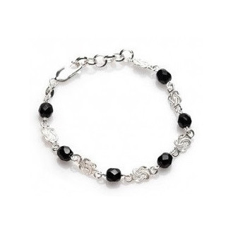 Mattenklopper armband met zwarte Surinaamse kralen | Surinaamse armband | Ogri ai armband