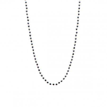 Gouden ogri ai ketting | Surinaamse zwarte kralen ketting | Surinaamse ketting