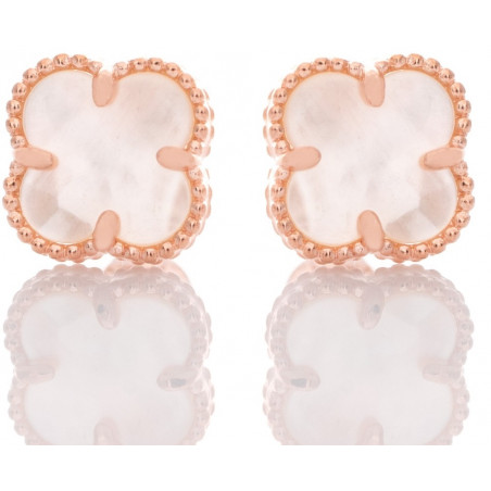 Alhambra oorbellen klaver rose | Goedkope  Van Cleef oorbellen