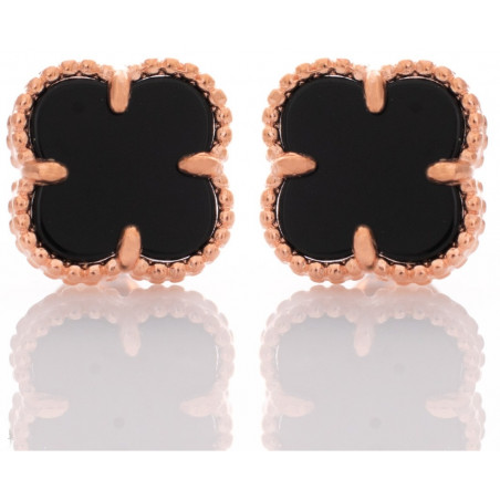 Van Cleef oorbellen rose | Rose oorbellen klaver