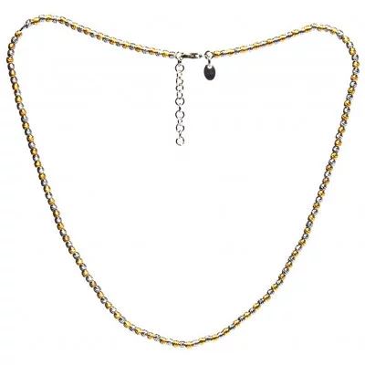 Bi-color diamond cut ketting | Surinaamse balletjes ketting