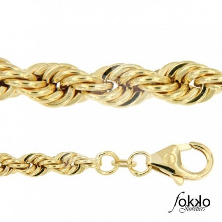 Rope chain goud heren | Rope chain 18K heren | Rope chain 18K gold