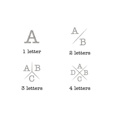 Oorbellen met letters | Letter oorbellen | Goedkope zilveren oorbellen cadeau kado