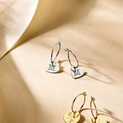 initiaal oorbellen kado cadeau