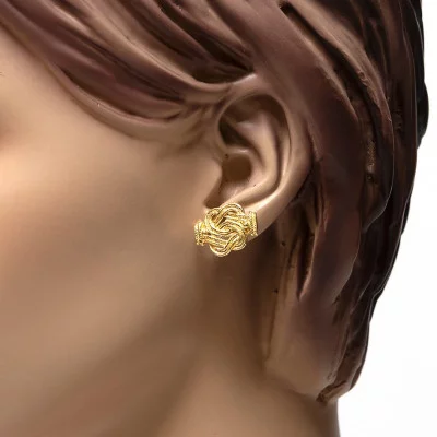 Mattenklopper oorbellen goud | Grote mattenkloppers | Mattenklopper goud