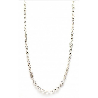 Zilveren piet piet ketting | Surinaamse ketting