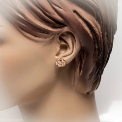 Mattenklopper oorbellen rose | surinaamse oorbellen rose | surinaamse sieraden modern