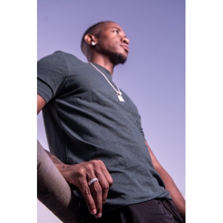 Rolex ring zilver | Rolex schakel ring | Rolex schakel ring stenen zilver