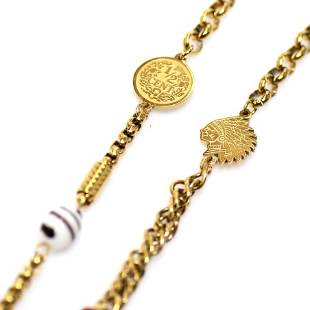 Ala kondre ketting stainless steel