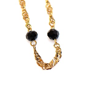 Surinaamse gouden kralen ketting | Surinaamse stainless steel ketting 2