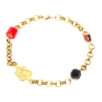 Stainless steel ala kondre armband | Surinaamse stainless steel armband