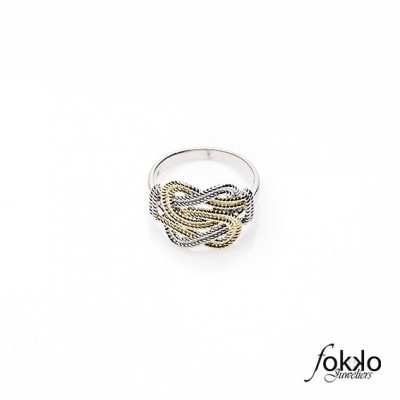 Gouden mattenklopper ring | Fokko Design