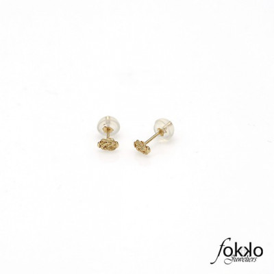 Gouden mattenklopper oorbellen voor kinderen