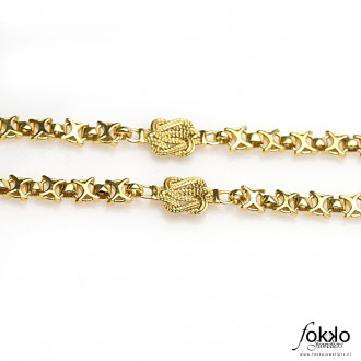 Gouden Surinaamse koningsketting met mattenkloppers | Surinaamse juwelier 2