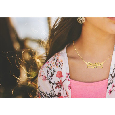 Gouden naamkettingen | Voordelige gouden naamkettingen