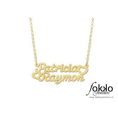 Exclusieve gouden naamketting