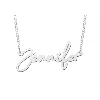 Zilveren naamketting | Naamketting