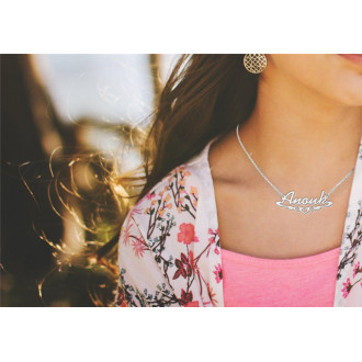 Zilveren naamketting | Naam ketting 2