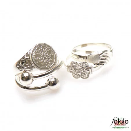 Kleine mattenklopper ring | Zilveren mattenklopper ring