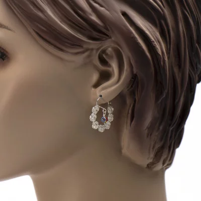 Mattenklopper oorbellen ala kondre kraal | Surinaamse oorbellen