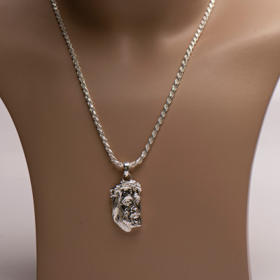 Jesus piece pendant | Jezus hanger zilver | Jezus zilver hanger