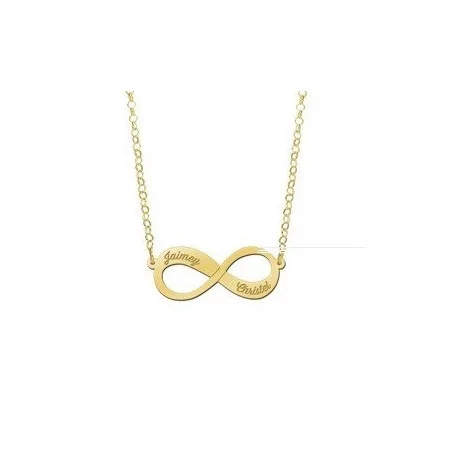 Gouden infinity ketting | Gouden naamketting