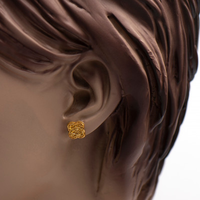 Surinaamse gouden oorbellen | Surinaams goud | Gouden Surinaamse oorbellen