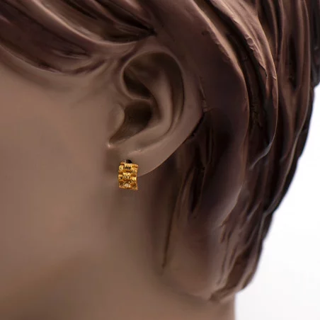 Gouden Rolex oorbellen heren | Rolex schakel oorbellen | Rolex oorbellen 18K