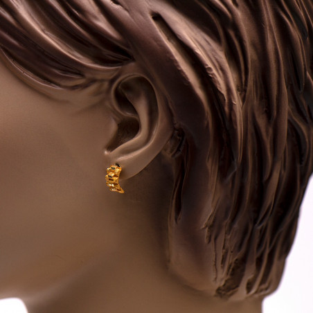 Gouden rolex oorbellen heren | Surinaamse Rolex oorbellen | Surinaams goud 18 karaat