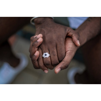 Mattenklopper ring zwarte steen | Surinaamse ring 2