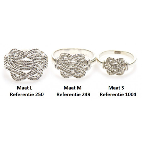 Mattenklopper ring zilver | Mattenklopper ring heren | Mattenklopper ring dames vrouw