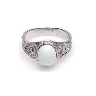 Surinaamse ring met witte steen |Culturele Surinaamse sieraden